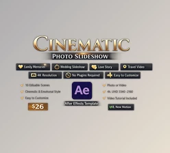Cinematic Photo Slideshow for Ae by New-Motion (Videohive 62406310)