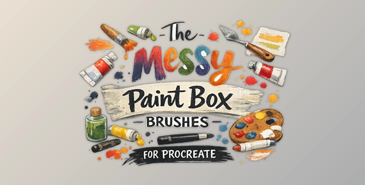The Messy Paint Box Brushes