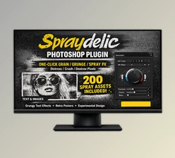 Spraydelic - Photoshop Plugin for Grain emulation by Aescripts (v1.0.0)