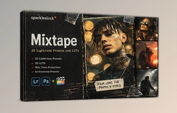 20 Mixtape - Presets and LUTs for <span class='badge badge-warning'>Lightroom</span> by Sparklestock