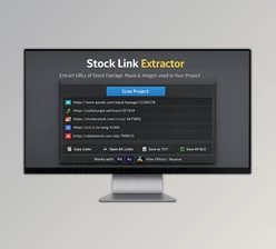Stock Link Extractor - Extract stock footage URLs from a project for Ae,Pr by Aescripts (v1.3.0)