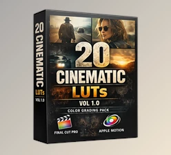 20 Cinematic LUTs Vol 1.0 for FCP & Apple Motion (Videohive 62742495) - Color Grading Pack