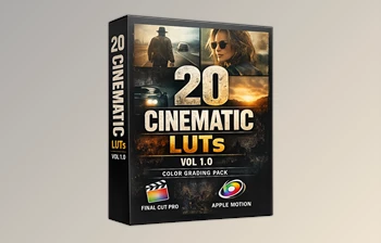 20 Cinematic LUTs Vol 1.0 for FCP & Apple <span class='badge badge-warning'>Motion</span> (Videohive 62742495) - Color Grading Pack