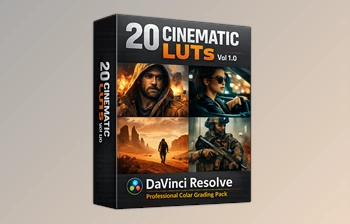 20 <span class='badge badge-warning'>Cinematic</span> LUTs Vol <span class='badge badge-warning'>1.0</span> for Dvr (Videohive 62736505) - Professional Color Grading Pack