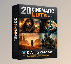 20 Cinematic LUTs Vol 1.0 for Dvr (Videohive 62736505) - Professional Color Grading Pack