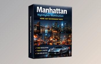 Manhattan Nightlights Illumination by Renderhub (Vol.1 HDRI <span class='badge badge-warning'>Bundle</span>)