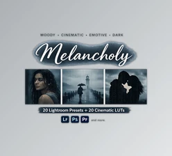 20 Melancholy - Presets and LUTs for Lightroom by Sparklestock