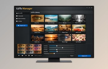 LUTs Manager: Bulk Preview & Manage LUTs in Ae,Pr by <span class='badge badge-warning'>Aescripts</span> (v1.0.0 for Win, Mac)