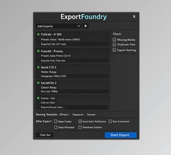 ExportFoundry - Premiere Pro Batch export tool by Aescripts (v1.0.2 for Win, Mac)