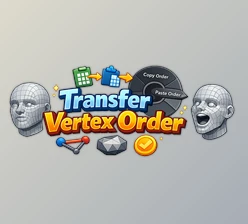 Transfer Vertex Order - Blender Addon by Superhivemarket (v1.1.0)