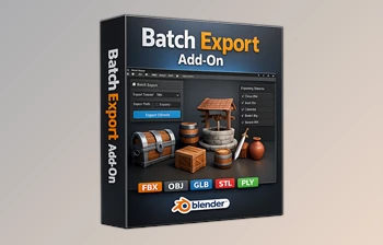 Batch Export: <span class='badge badge-warning'>Blender</span> Addon by Baeac (v1.3.0) - on <span class='badge badge-warning'>Gumroad</span>