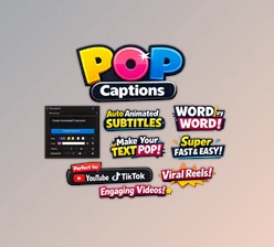 POP Captions - Caption Animator in Ae by Aescripts (v2.0 for Win, Mac)