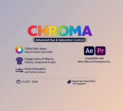 CHR0MA - Hue & Saturation replacement for better colors in Ae, Pr by Aescripts (v1.3)
