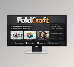 FoldCraft: paper-fold style animations inside Ae & Pr by Aescripts (v1.1.0 for Win, Mac)