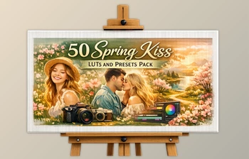 50 Spring Kiss LUTs and <span class='badge badge-warning'>Presets</span> Pack by Artstation (Eldamar Studio)