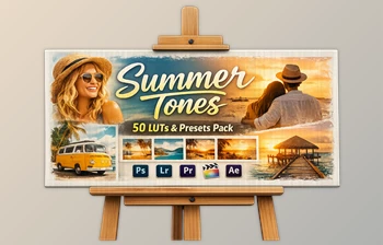 50 Summer <span class='badge badge-warning'>Tones</span> LUTs and <span class='badge badge-warning'>Presets</span> Pack by Artstation (Eldamar Studio)