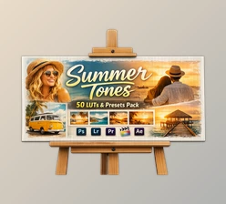 50 Summer Tones LUTs and Presets Pack by Artstation (Eldamar Studio)