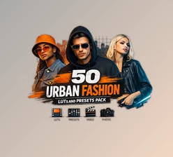 50 Urban Fashion LUTs and Presets Pack by Artstation (Eldamar Studio)