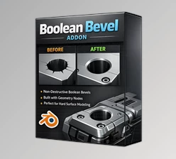 Boolean Bevel - Blender Addon for bevel-friendly boolean operations by Superhivemarket (v1.1.9)