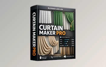 Curtain Maker Pro - <span class='badge badge-warning'>Blender</span> Addon by Superhivemarket (v1.1.6)