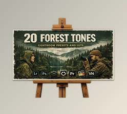 20 Forest Tones - Presets and LUTs for Lightroom by Sparklestock