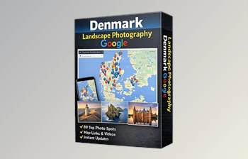 <span class='badge badge-warning'>Denmark</span> Landscape Photography Google MY MAPS map on Gumroad