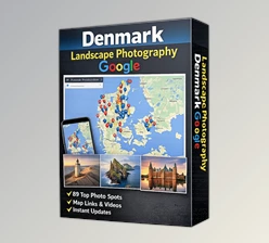 Denmark Landscape Photography Google MY MAPS map on Gumroad