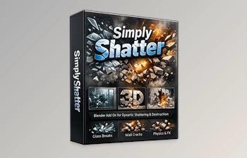  Simply <span class='badge badge-warning'>Shatter</span> - Blender Addon by Superhivemarket (v1.0.19)