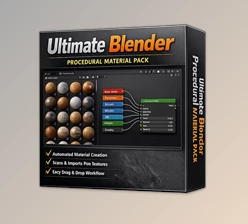 Ultimate Blender Procedural Material Pack by Superhivemarket (Ryan King Art)