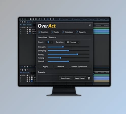 OverAct - Overshoot and bounce animations in Ae by Aescripts (v1.0)