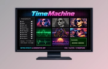 TimeMachine - Retro effects for Ae & Pr by <span class='badge badge-warning'>Aescripts</span> (v1.0)