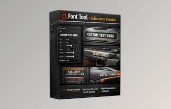 <span class='badge badge-warning'>Font</span> Tool (Substance Painter) by Artstation