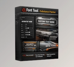 Font Tool (Substance Painter) by Artstation