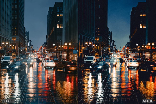 Moody Orange Urban Street Cinematic