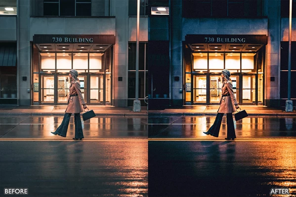 Moody Orange Urban Street Cinematic