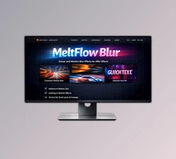 MeltFlow Blur: melting-style blur in Ae by Aescripts (v1.0)