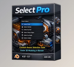 Select Pro - Blender Addon by Superhivemarket (v1.1.1 for Win, Mac, Linux)