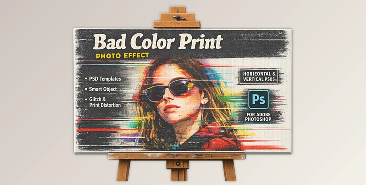 Bad Color Print Photo Effect