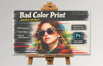 Bad <span class='badge badge-warning'>Color</span> Print Photo Effect for Ps by Pixelbuddha