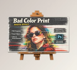 Bad Color Print Photo Effect for Ps by Pixelbuddha