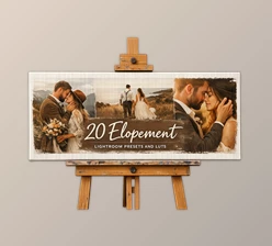 20 Elopement Lightroom Presets and LUTs by Artstation (SparkleStock)