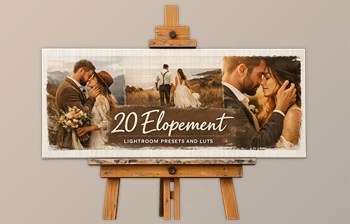20 Elopement Lightroom <span class='badge badge-warning'>Presets</span> and LUTs by Artstation (SparkleStock)