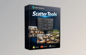 Scatter Tools - Object Distribution Tool for <span class='badge badge-warning'>3ds</span> <span class='badge badge-warning'>Max</span> by Spline Dynamics (v1.02)