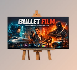 Bullet Film - 25 LUTs and Lightroom Presets by Artstation (SparkleStock)