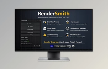 RenderSmith - Ae Render Manager Tool by Aescritps (v1.0.0 for <span class='badge badge-warning'>Win</span>)
