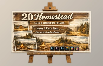 Homestead - 20 Lightroom <span class='badge badge-warning'>Presets</span> and LUTs by Artstation (SparkleStock)