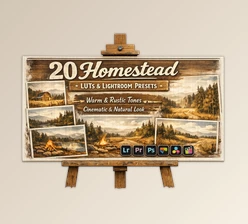 Homestead - 20 Lightroom Presets and LUTs by Artstation (SparkleStock)