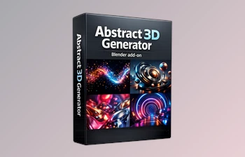 Abstract 3D Generator - <span class='badge badge-warning'>Blender</span> addon by <span class='badge badge-warning'>Gumroad</span> (v0.1.7)
