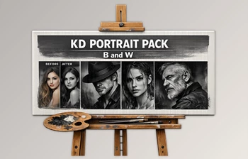 PORTRAIT <span class='badge badge-warning'>PACK</span> (B & W) for Lightroom By KDPresets