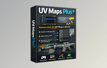 UV Maps Plus - <span class='badge badge-warning'>Blender</span> Addon by <span class='badge badge-warning'>Gumroad</span> (v2026.1.2)